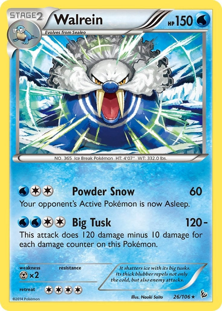 Image for Walrein (26/106) (XY - Flashfire) (FLF) - Pokemon