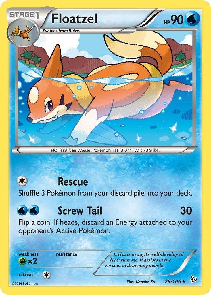 Image for Floatzel (29/106) (XY - Flashfire) (FLF) - Pokemon