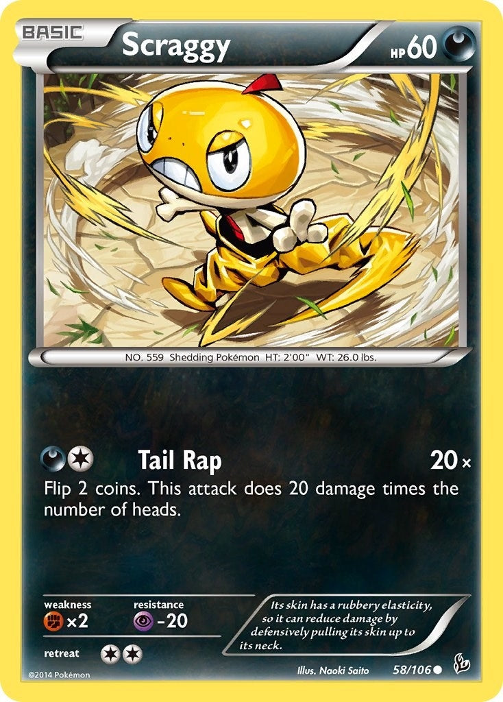 Image for Scraggy (58/106) (XY - Flashfire) (FLF) - Pokemon