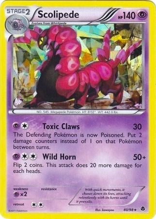 Image for Scolipede - 40/98 (BW Emerging Powers) (040/098) (Deck Exclusives) (PR) - Pokemon