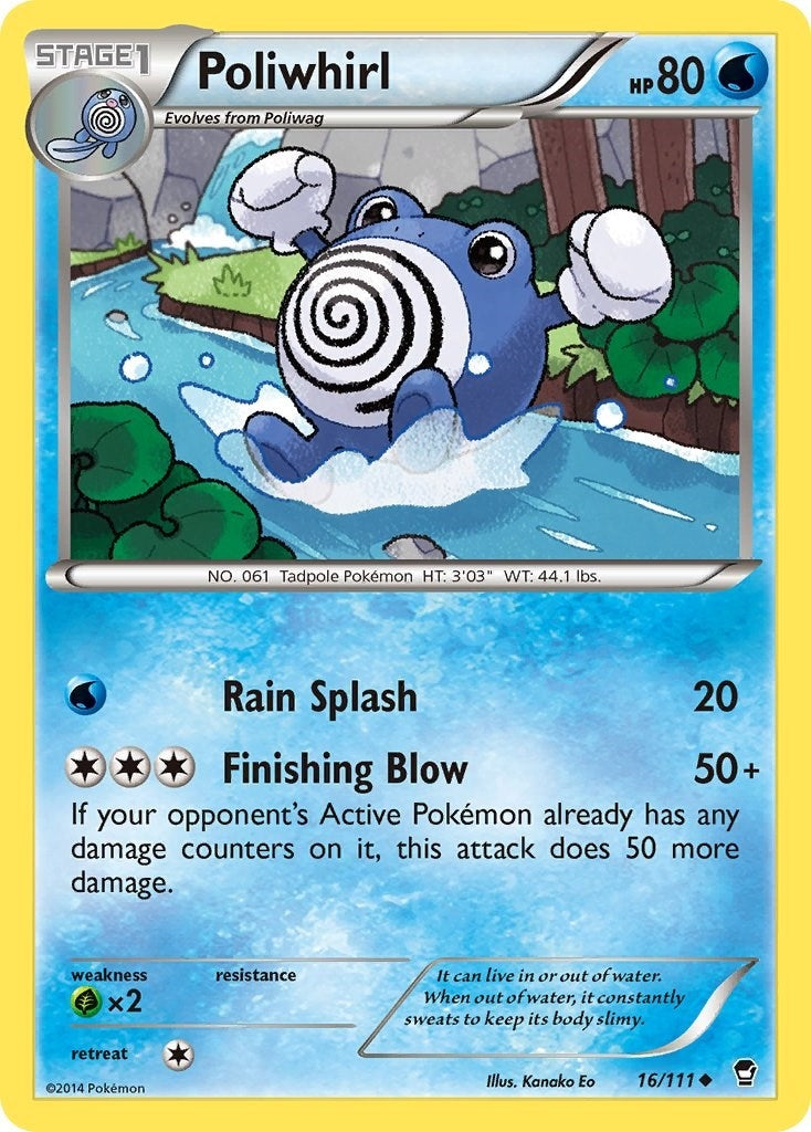 Image for Poliwhirl (16/111) (XY - Furious Fists) (FFI) - Pokemon