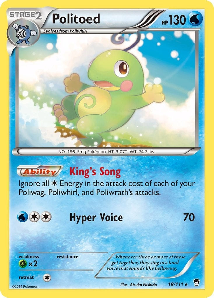 Image for Politoed (18/111) (XY - Furious Fists) (FFI) - Pokemon