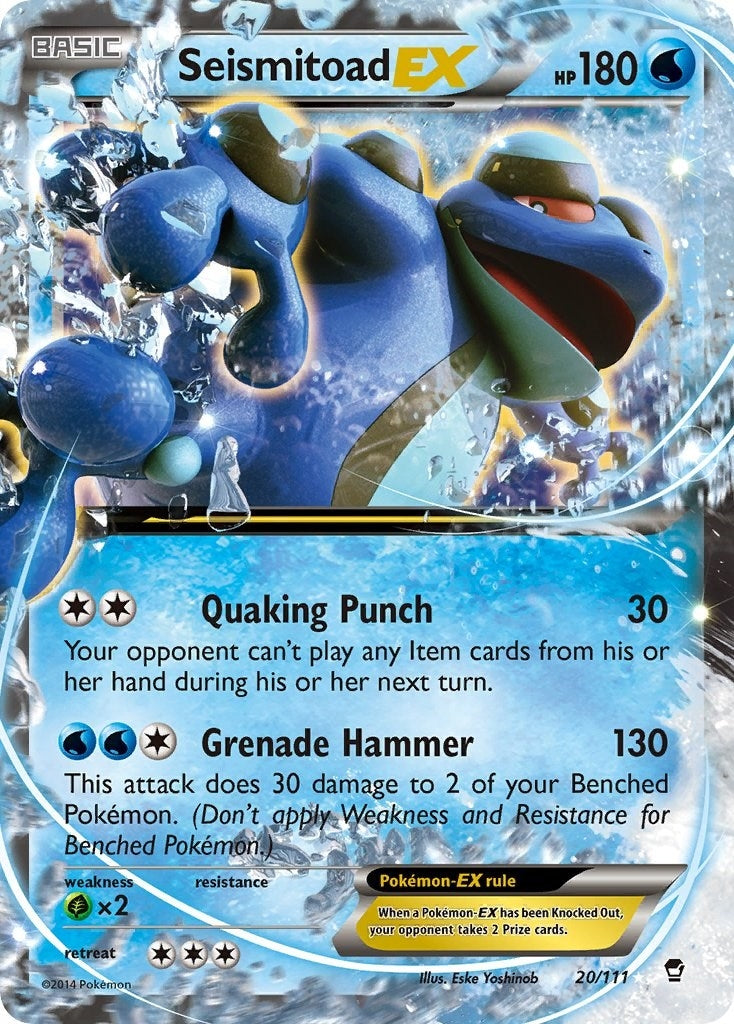 Image for Seismitoad EX (20/111) (XY - Furious Fists) (FFI) - Pokemon