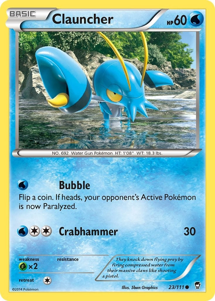 Image for Clauncher (23/111) (XY - Furious Fists) (FFI) - Pokemon