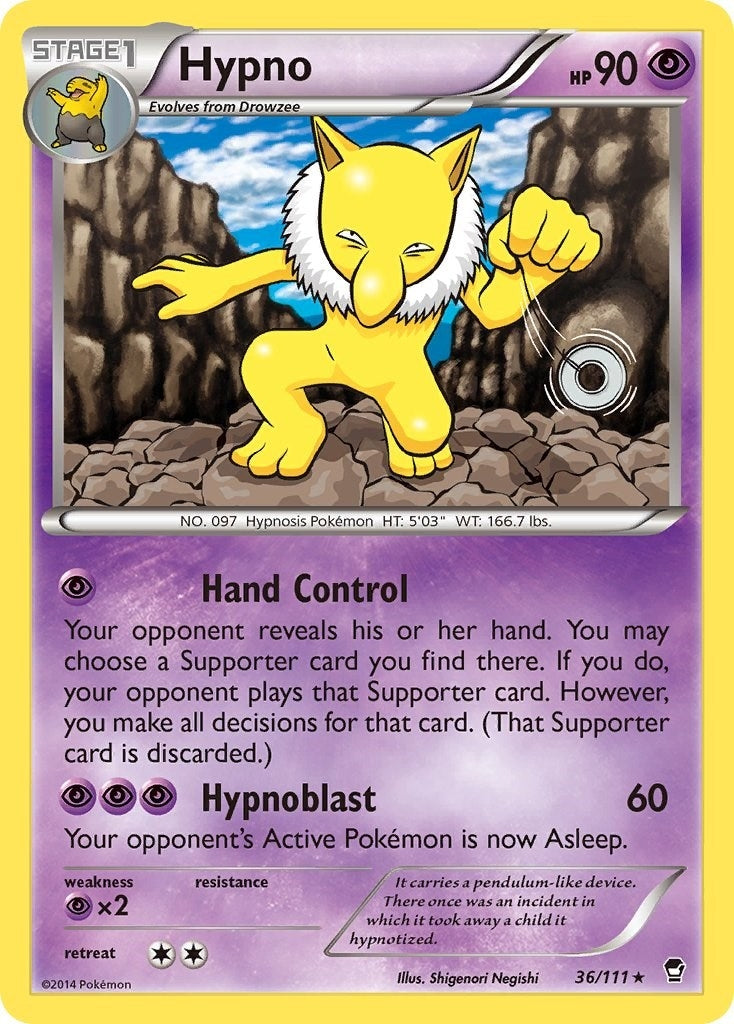 Image for Hypno (36/111) (XY - Furious Fists) (FFI) - Pokemon