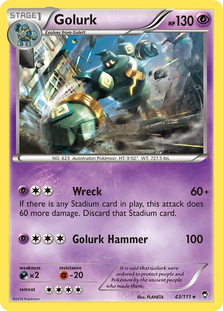 Image for Golurk (43/111) (XY - Furious Fists) (FFI) - Pokemon