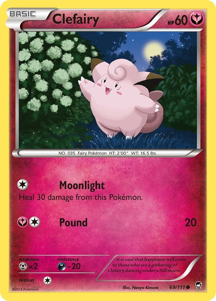 Image for Clefairy (69) (69/111) (XY - Furious Fists) (FFI) - Pokemon