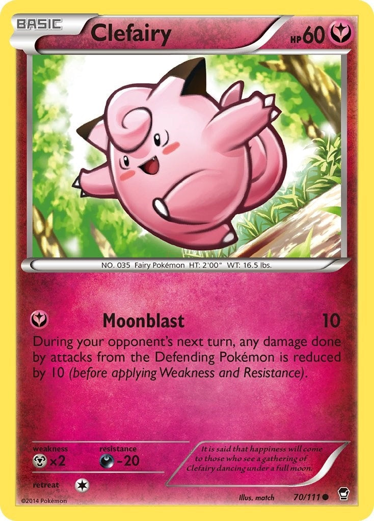 Image for Clefairy (70) (70/111) (XY - Furious Fists) (FFI) - Pokemon