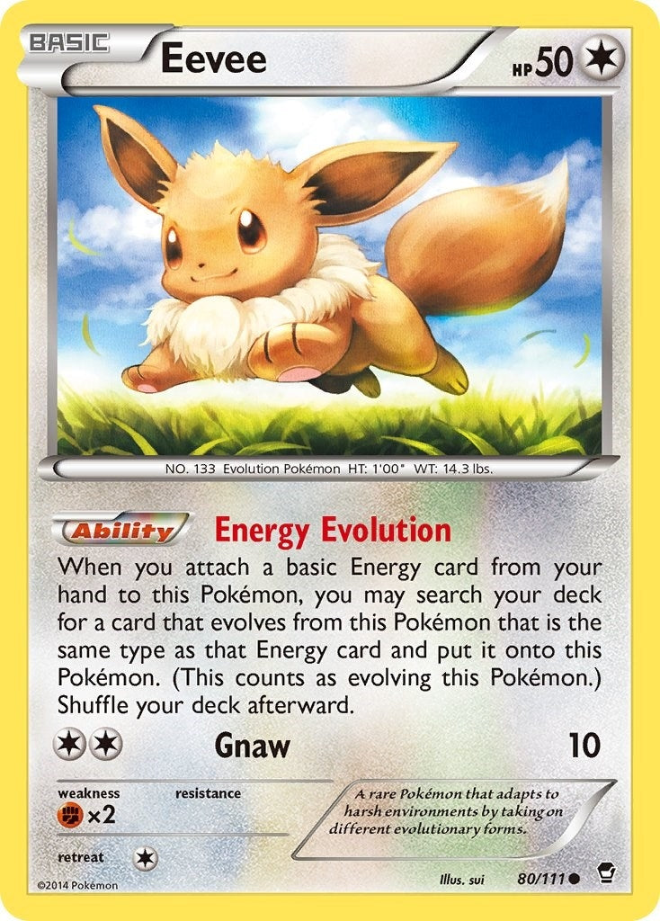 Image for Eevee (80/111) (XY - Furious Fists) (FFI) - Pokemon