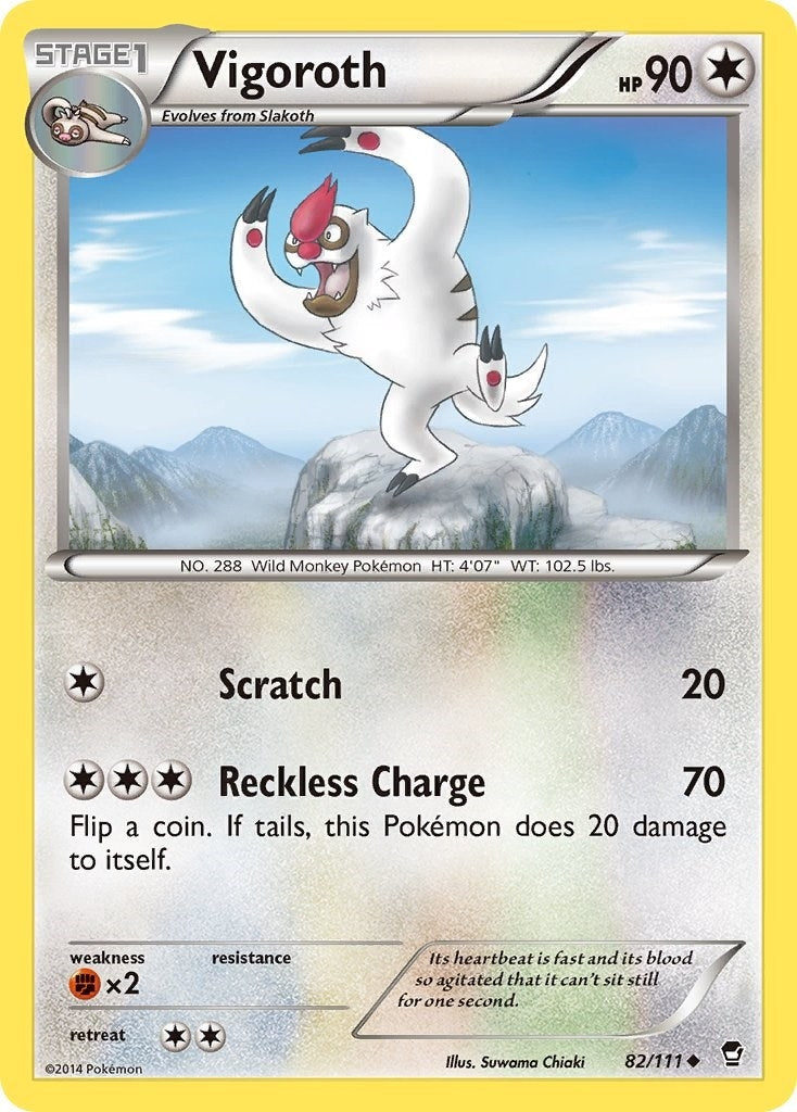 Image for Vigoroth (82/111) (XY - Furious Fists) (FFI) - Pokemon