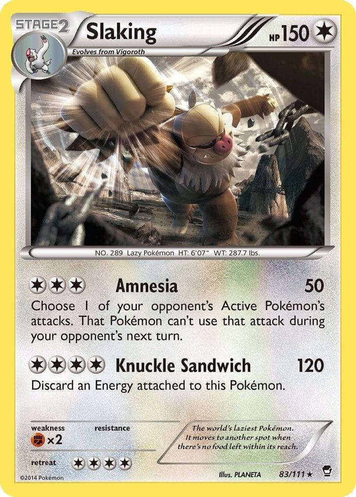 Image for Slaking (83/111) (XY - Furious Fists) (FFI) - Pokemon