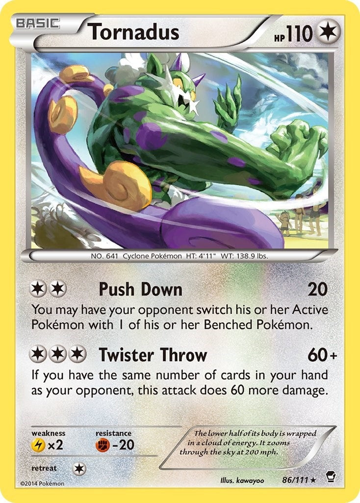 Image for Tornadus (86/111) (XY - Furious Fists) (FFI) - Pokemon