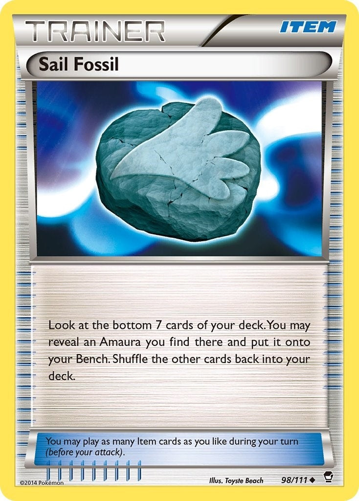 Image for Sail Fossil (98/111) (XY - Furious Fists) (FFI) - Pokemon