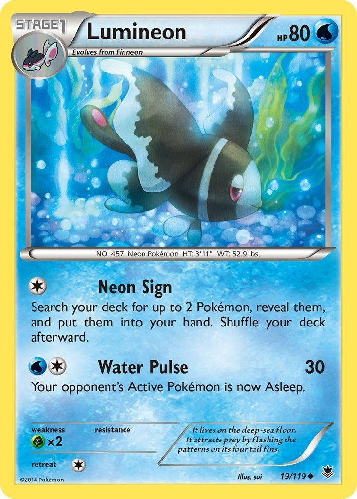 Image for Lumineon (19/119) (XY - Phantom Forces) (PHF) - Pokemon