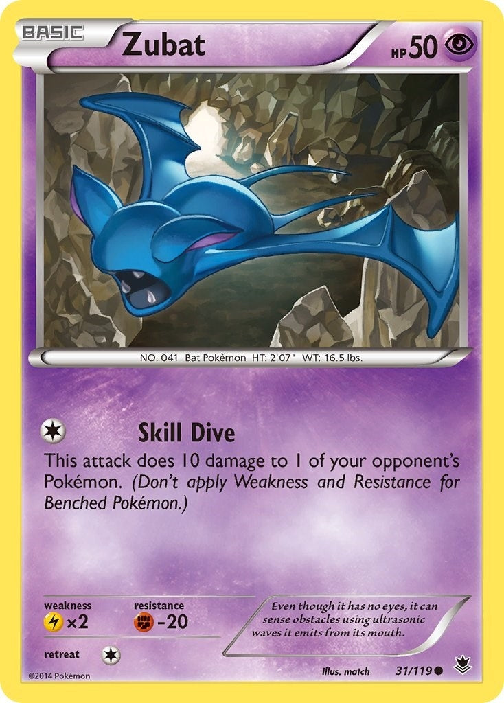 Image for Zubat (31/119) (XY - Phantom Forces) (PHF) - Pokemon