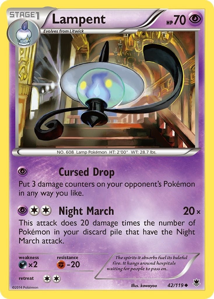 Image for Lampent (42/119) (XY - Phantom Forces) (PHF) - Pokemon