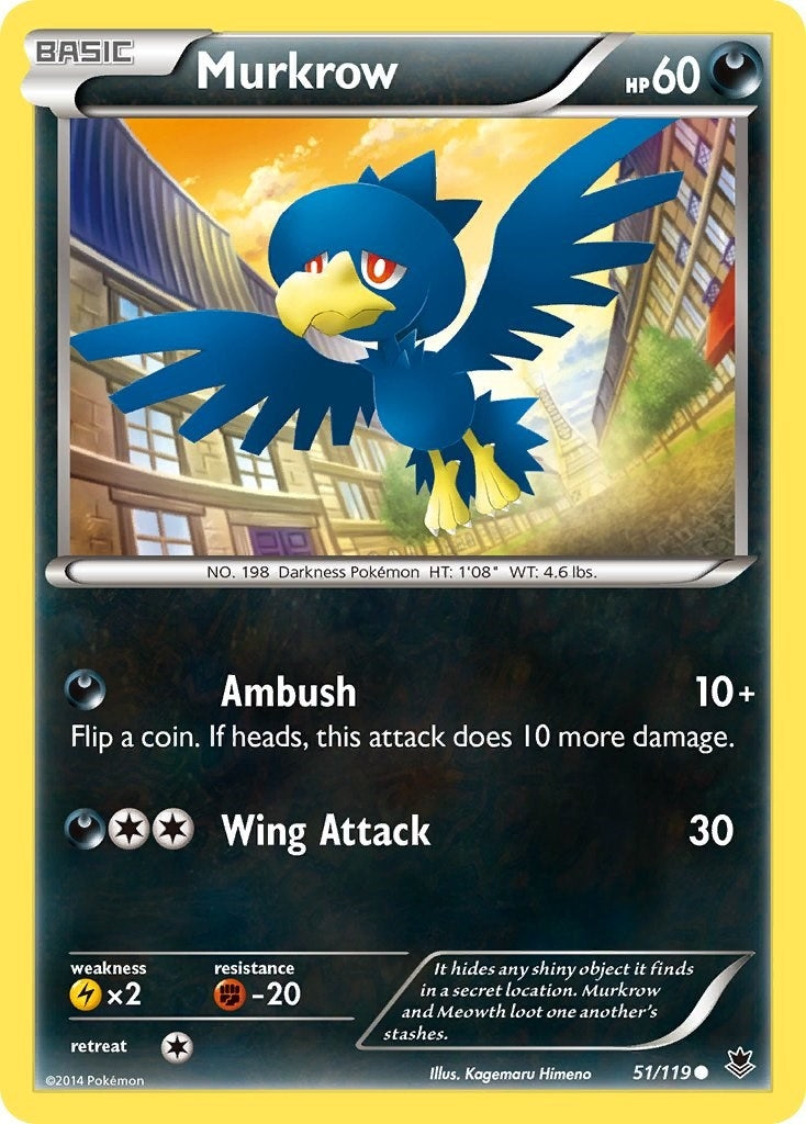 Image for Murkrow (51/119) (XY - Phantom Forces) (PHF) - Pokemon