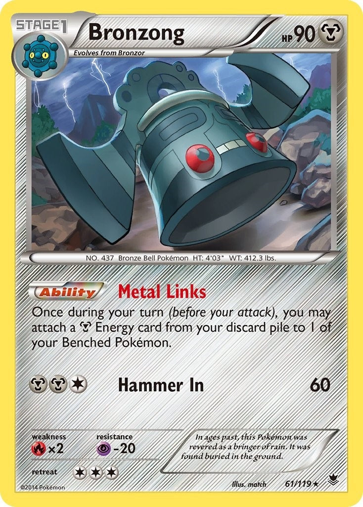Image for Bronzong (61/119) (XY - Phantom Forces) (PHF) - Pokemon