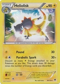 Image for Heliolisk - 30/119 (XY Phantom Forces) (030/119) (Deck Exclusives) (PR) - Pokemon