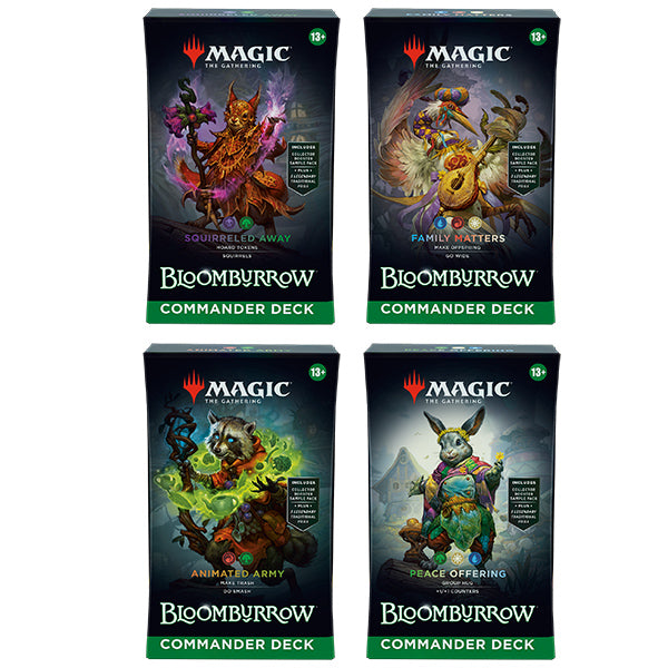 Magic The Gathering | Bloomburrow Commander Deck Display Magic The Gathering | Bloomburrow Commander Deck Display