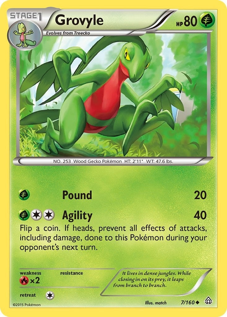 Image for Grovyle (7/160) (XY - Primal Clash) (PRC) - Pokemon