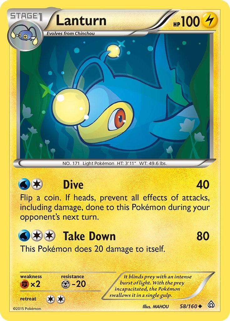Image for Lanturn (58/160) (XY - Primal Clash) (PRC) - Pokemon