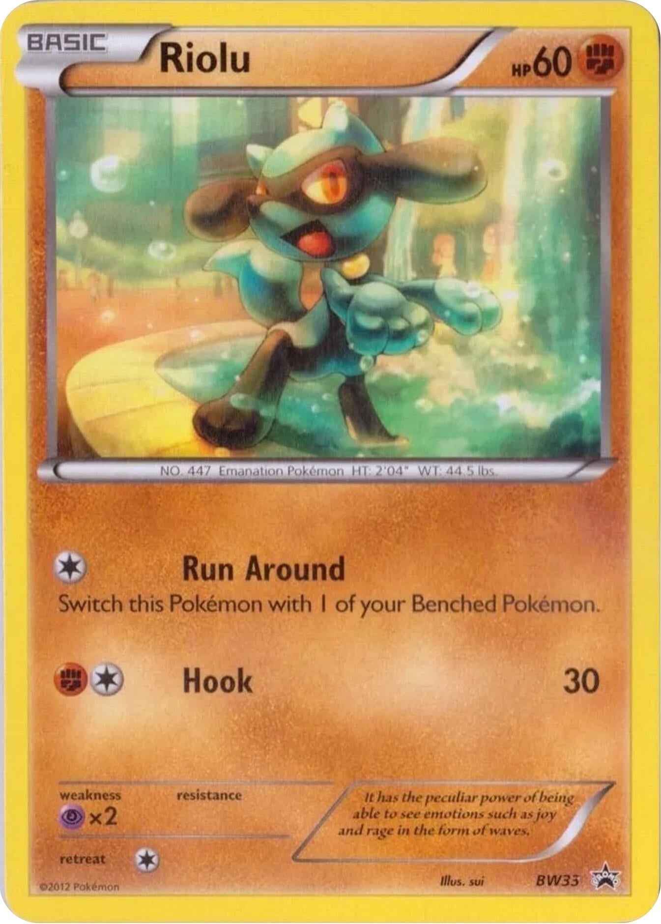 Image for Riolu - BW33 (BW33) (Black and White Promos) (PR) - Pokemon