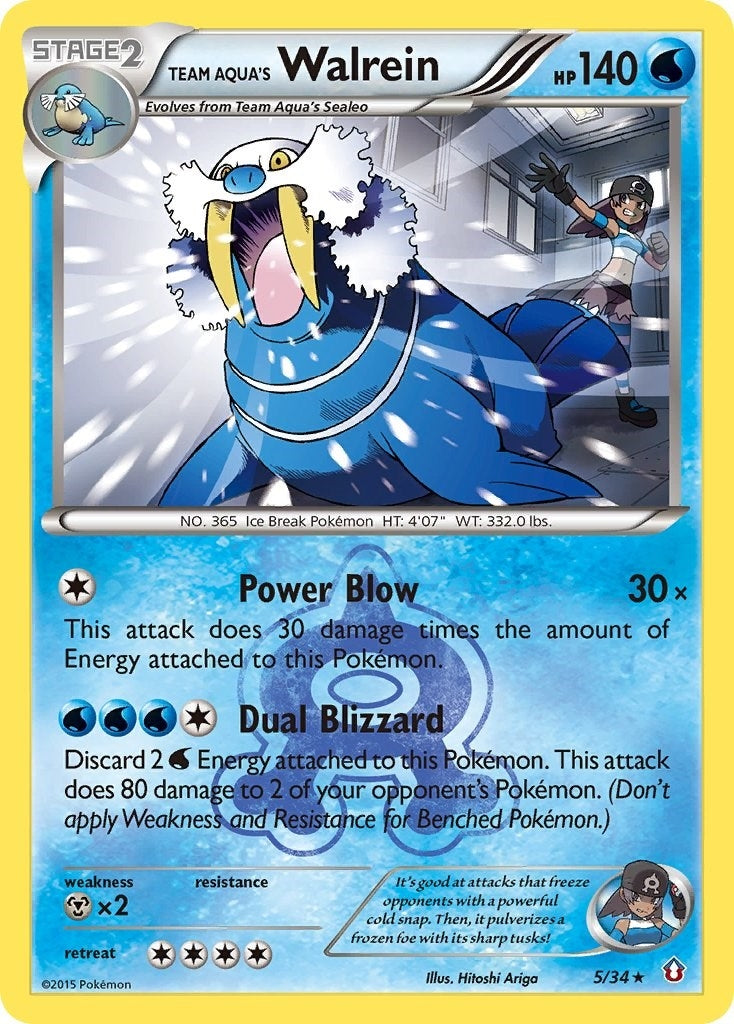 Image for Team Aqua's Walrein (5/34) (Double Crisis) (DCR) - Pokemon
