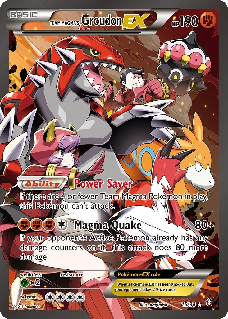 Image for Team Magma's Groudon EX (15/34) (Double Crisis) (DCR) - Pokemon