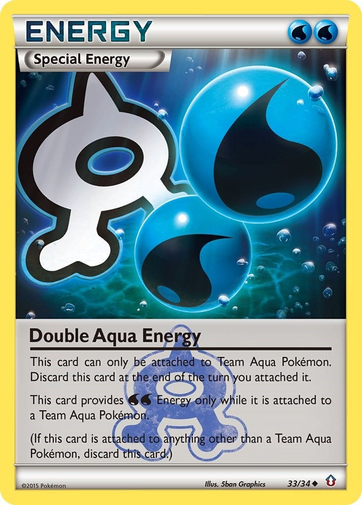 Image for Double Aqua Energy (33/34) (Double Crisis) (DCR) - Pokemon