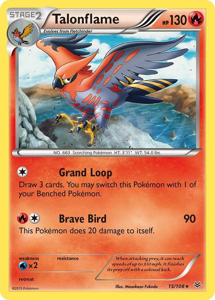 Image for Talonflame (15/108) (XY - Roaring Skies) (ROS) - Pokemon