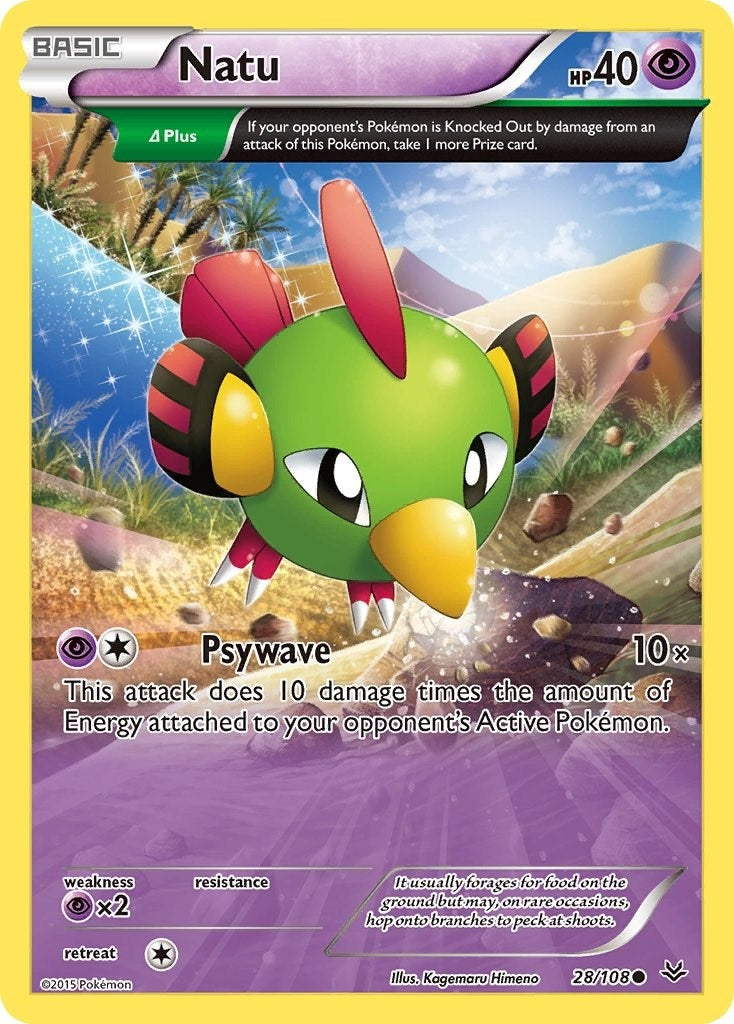 Image for Natu (28 Delta) (28/108) (XY - Roaring Skies) (ROS) - Pokemon