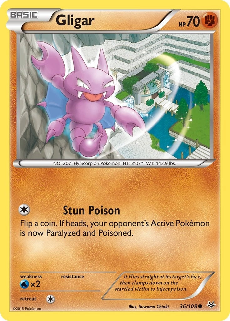 Image for Gligar (36/108) (XY - Roaring Skies) (ROS) - Pokemon