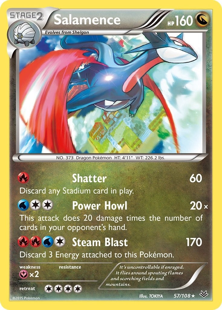 Image for Salamence (57/108) (XY - Roaring Skies) (ROS) - Pokemon