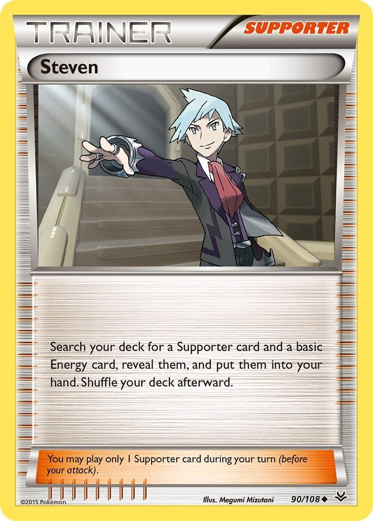 Image for Steven (90/108) (XY - Roaring Skies) (ROS) - Pokemon