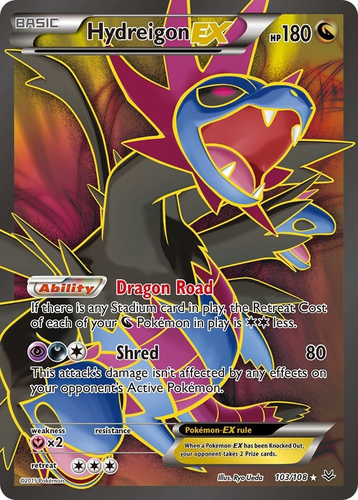 Hydreigon EX (103 Full Art) (103/108) (XY - Roaring Skies)
