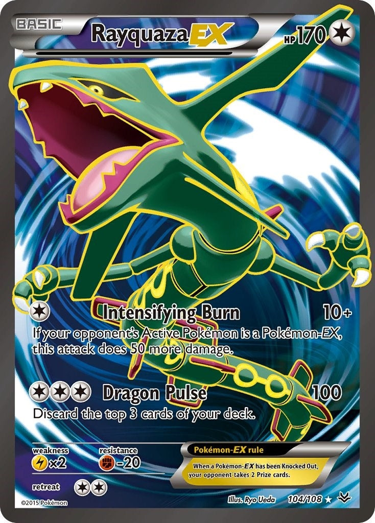 Image for Rayquaza EX (104 Full Art) (104/108) (XY - Roaring Skies) (ROS) - Pokemon