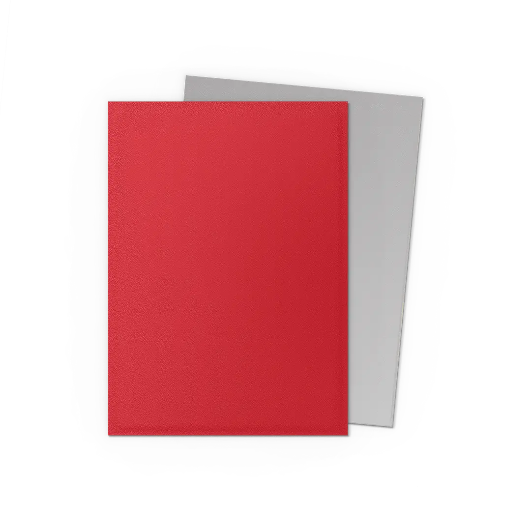 Dragon Shield - Standard 'Crimson & Silver' DUAL Matte Sleeves 100 pack - PokeBox USA