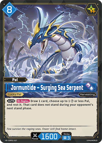 Image for Jormuntide – Surging Sea Serpent (EBP01-027) (Dawn of Palpagos) (EBP01) - Palworld Official Card Game