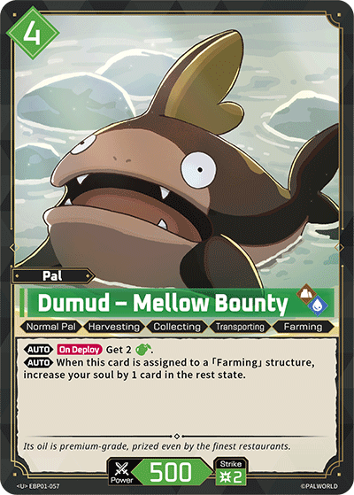 Image for Dumud – Mellow Bounty (EBP01-057) (Dawn of Palpagos) (EBP01) - Palworld Official Card Game
