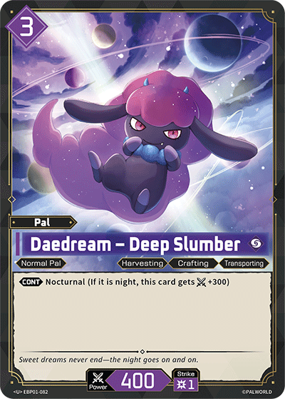 Image for Daedream – Deep Slumber (EBP01-082) (Dawn of Palpagos) (EBP01) - Palworld Official Card Game