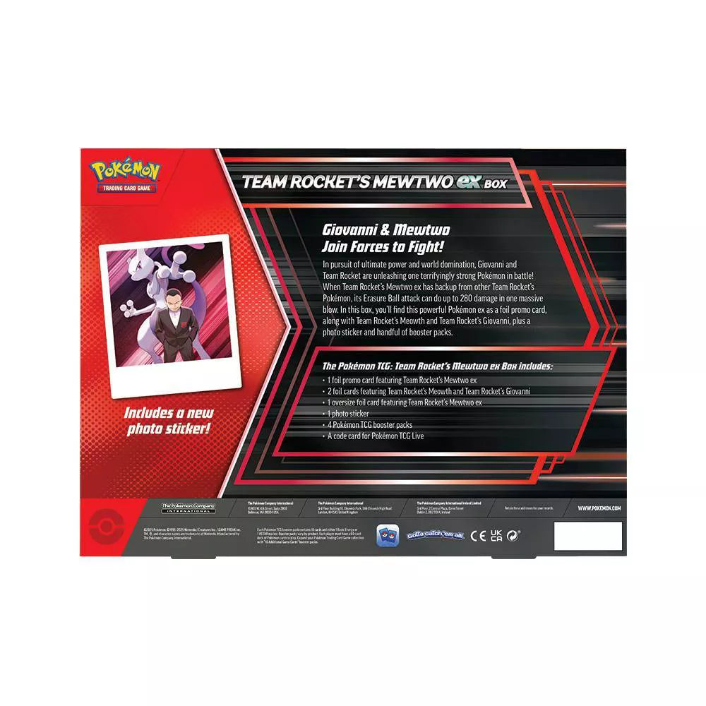 POKÉMON TCG Team Rocket's Mewtwo ex Box