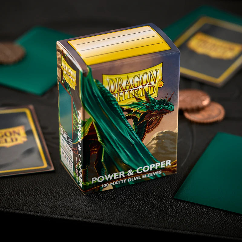 Dragon Shield - Standard 'Power & Copper' DUAL Matte Sleeves 100 pack