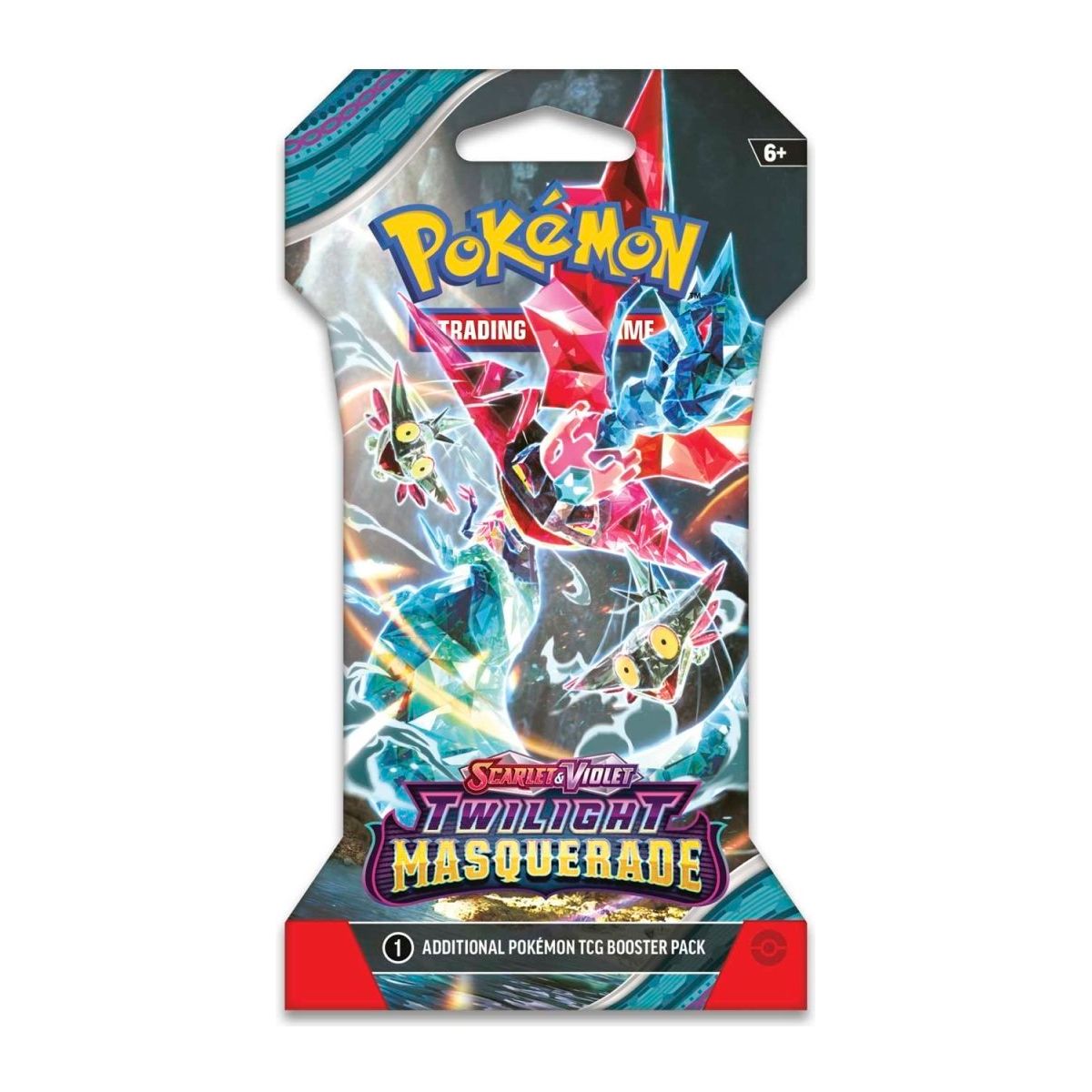POKÉMON TCG Scarlet & Violet 6: Twilight Masquerade SLEEVED Booster Pack - PokeBox USA