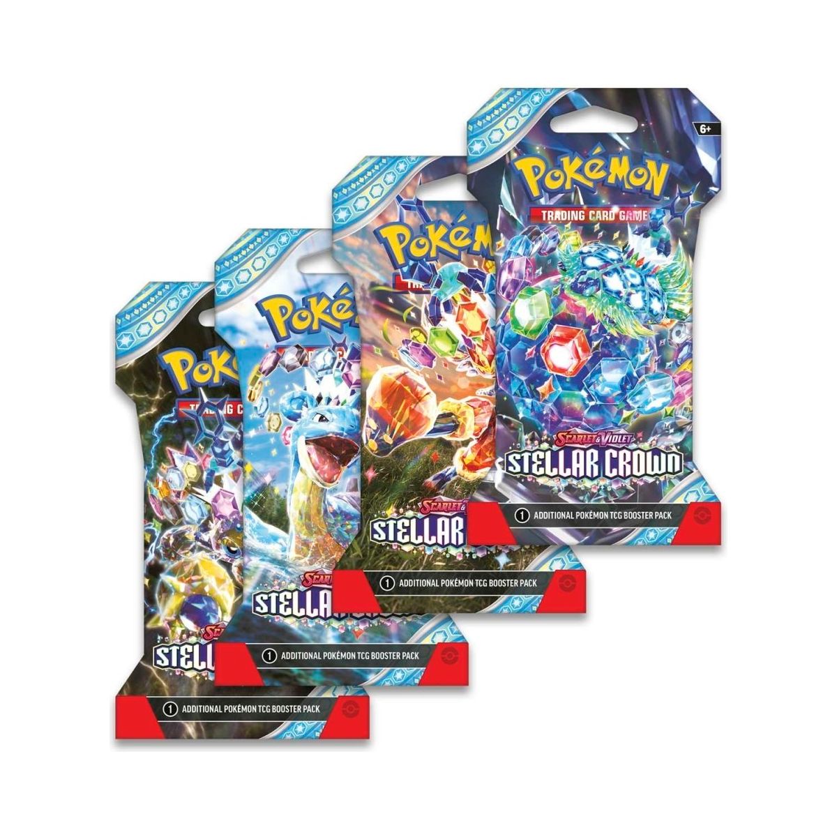 POKÉMON TCG Scarlet & Violet 7: Stellar Crown SLEEVED Booster Pack - PokeBox USA