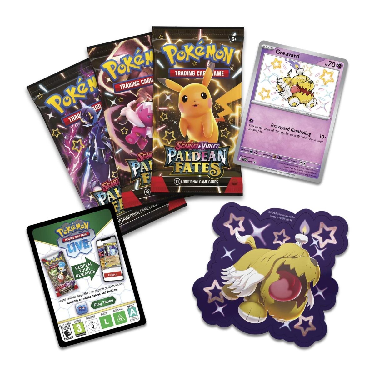 POKÉMON TCG Scarlet & Violet 4.5: Paldea Fates Tech Sticker Blister - PokeBox USA