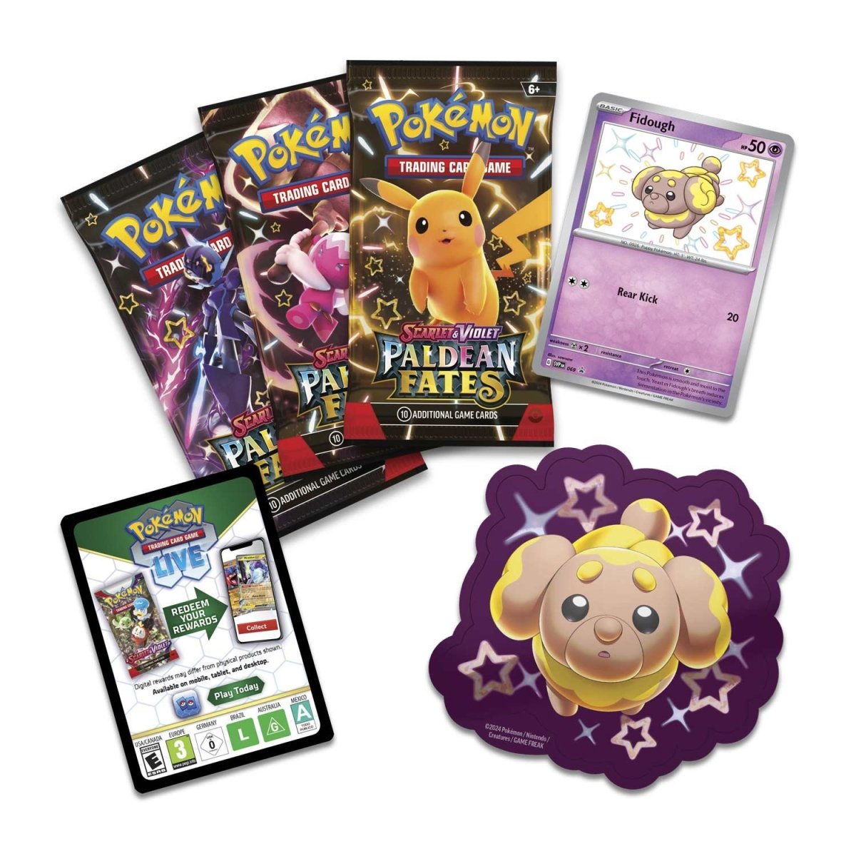 POKÉMON TCG Scarlet & Violet 4.5: Paldea Fates Tech Sticker Blister - PokeBox USA