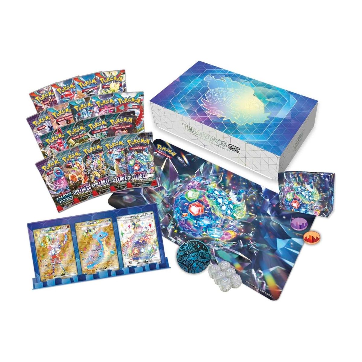 POKÉMON TCG Scarlet & Violet Terapagos Ultra-Premium Collection - PokeBox USA