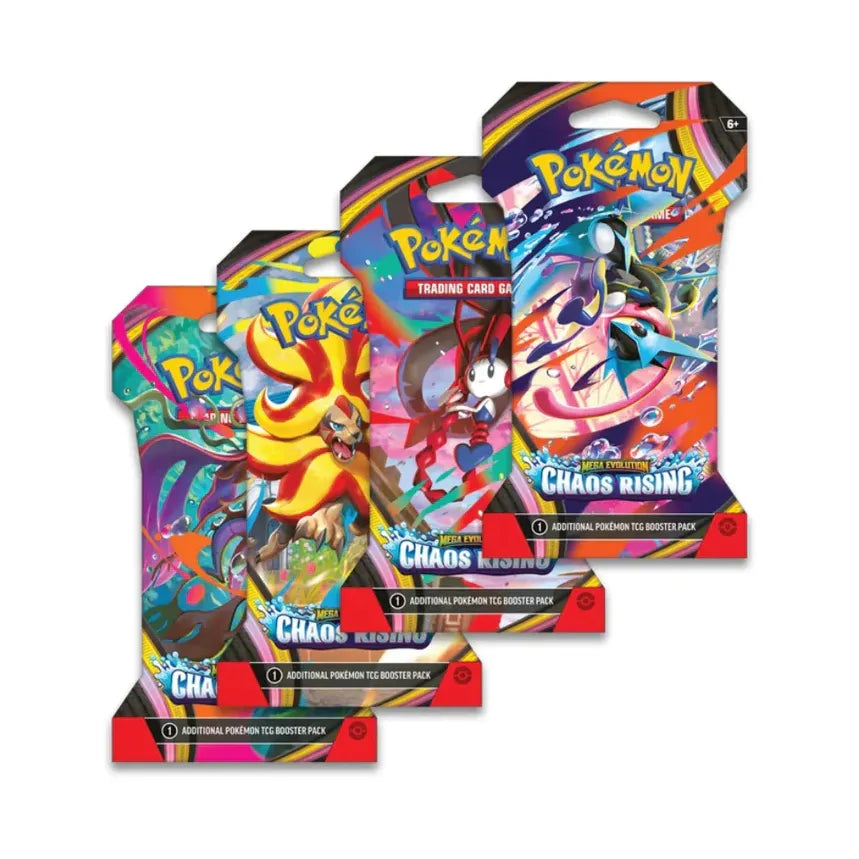 POKÉMON TCG: Mega Evolution - Chaos Rising ME04 Sleeved Booster Pack - PokeBox USA