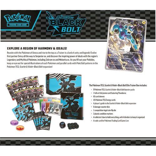 Pokémon TCG: Scarlet & Violet—Black Bolt Elite Trainer Box (ETB) - PokeBox USA